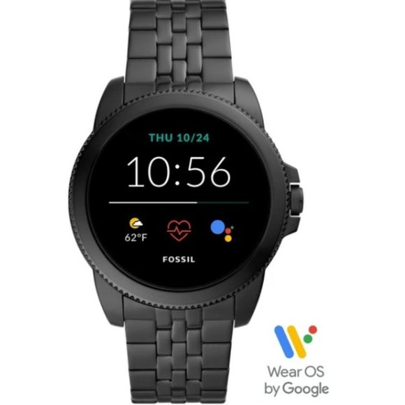 Fossil Gen 5E Smartwatch Black Stainless Steel - Picture 1 of 3